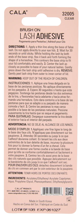 Thumbnail 2: CALA 0.18 oz Waterproof Brush On Lash Adhesive 