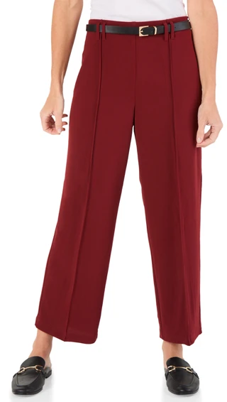 Thumbnail 1: Soho Apparel Women's Wide Leg Pants w/ Belt 