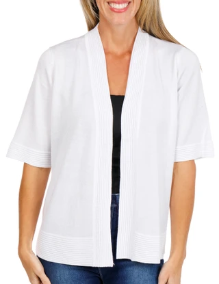 Thumbnail 1: Venini  Women's Solid Open Front Cardigan  