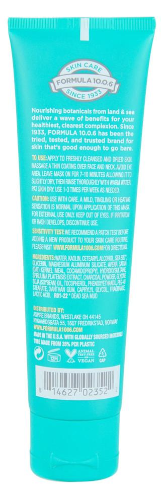 Thumbnail 2: Formula 10.0.6  3.4 oz The Deepest Dive Detoxifying Clay Mask 