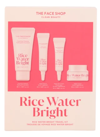 Thumbnail 1: THE FACE SHOP 4 Pc Rice Water Bright Travel Kit 