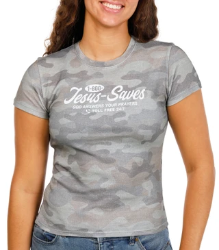 Thumbnail 1: Organic Generation Juniors Jesus Saves Graphic Tee 