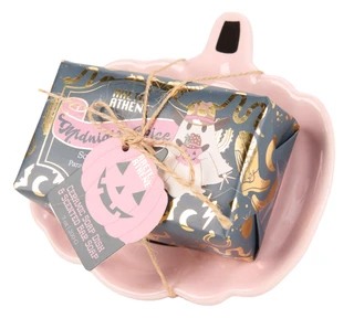 Thumbnail 1: Pink Pumpkin Ceramic Soap Dish & Scented Soap Bar 