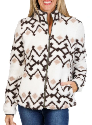 Thumbnail 1: AVALANCHE Women's Outdoor Fleece 2 Pocket Zippered Jacket 