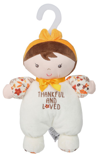 Thumbnail 1: Little Me Harvest Thankful Baby Rattle Doll 