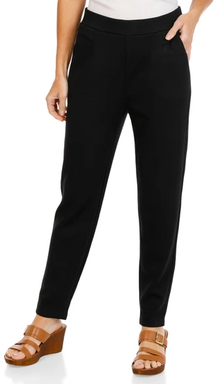 Thumbnail 1: KAY UNGER Women's Solid Pull On Pants  