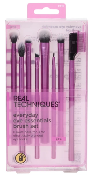 Thumbnail 1: Real Techniques 8 Pk Everyday Eye Essentials Makeup Brushes Set 