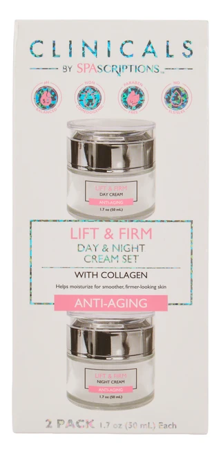 Thumbnail 1: SPASCRIPTIONS 2 Pk Lift & Firm Day & Night Cream Set 