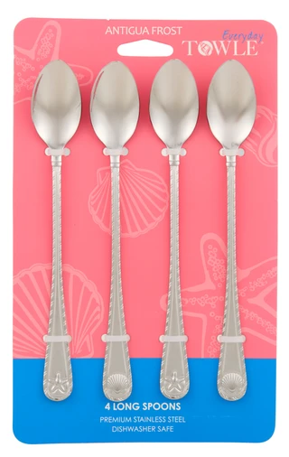 Thumbnail 1: Towle Everday 4 Pk Stainless Steel Long Spoons 