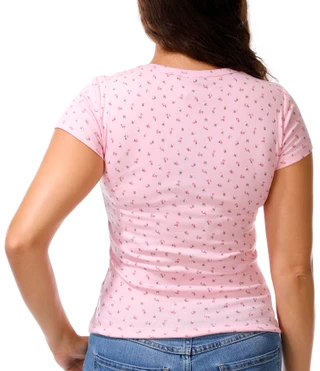 Thumbnail 3: JUST POLLY Juniors Stretch Ditsy Floral Tee 