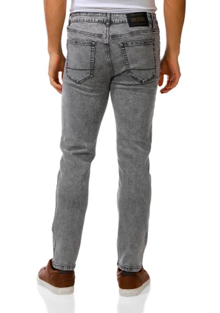 Thumbnail 2: Fire & Rain Men's Stone Wash Skinny Jeans  