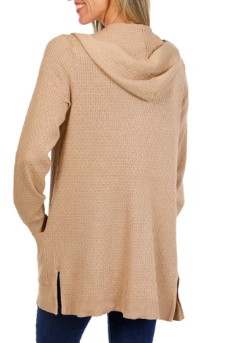 Thumbnail 2: ADRIENNE VITTADINI Women's Open Front Cardigan w/ Hoodie 
