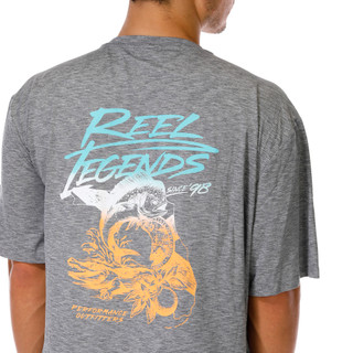 Thumbnail 2: REEL LEGENDS Men's Driftline Florida Mahi Performance Shirt 