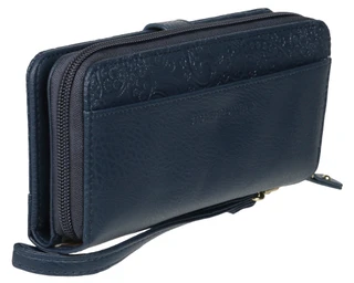 Thumbnail 3: Stone Mountain Paisley Embossed Leather Zip Around Wallet 