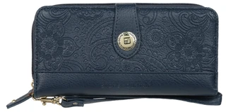 Thumbnail 1: Stone Mountain Paisley Embossed Leather Zip Around Wallet 