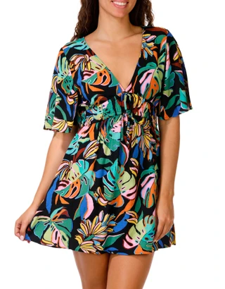 Thumbnail 3: Rip Curl Juniors Sunset Luau Mini Dress 