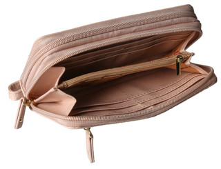 Thumbnail 2: Stone Mountain Paisley Embossed Leather Double Zip Around Wallet 