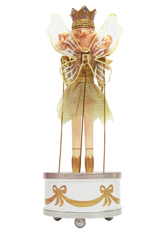Thumbnail 2: Magical Season 12" Gold Fairy Musical Nutcracker 