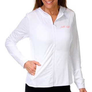 Thumbnail 3: Salt Life Women's Flag Zip Hoodie 
