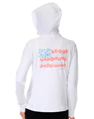 Thumbnail 1: Salt Life Women's Flag Zip Hoodie 