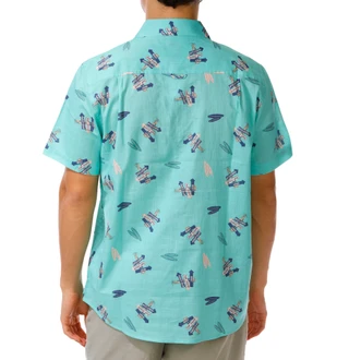 Thumbnail 4: Hurley Men's Short Sleeve Roadsign Button Down Shirt 