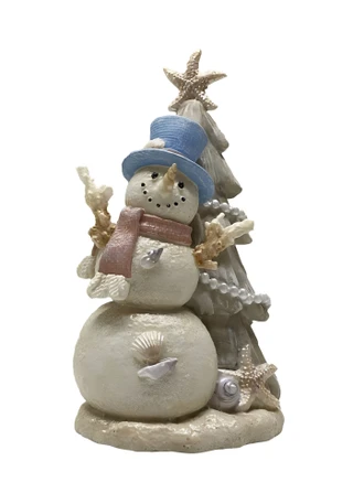 Thumbnail 1: Magical Season 12" Polyresin Snowmen Tabletop Decoration 