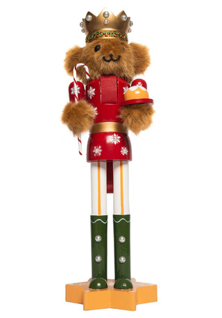 Thumbnail 1: Magical Season 14" Red Gingerbread Bear Nutcracker 