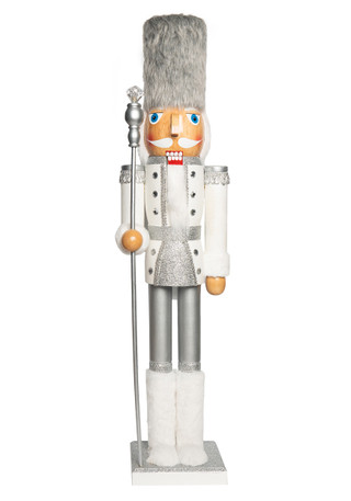 Thumbnail 1: Magical Season 32" White & Silver Soldier Nutcracker 
