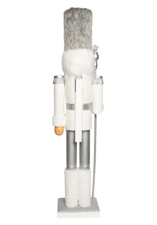 Thumbnail 2: Magical Season 32" White & Silver Soldier Nutcracker 