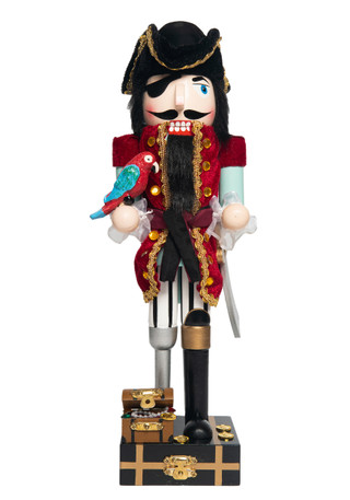 Thumbnail 1: Magical Season 14" Pirate Nutcracker with Black Beard 