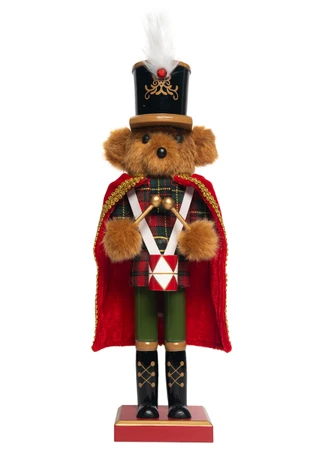 Thumbnail 1: Magical Season 15" Red Plaid Bear Nutcracker 