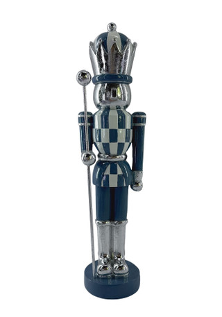 Thumbnail 1: Magical Season 15" Blue Checkerboard Nutcracker 