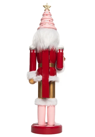 Thumbnail 2: Magical Season 14" Red & Pink Nutcracker with Tree Hat 