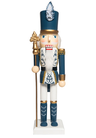Thumbnail 1: Magical Season 14" Blue & White Nutcracker 