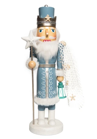 Thumbnail 1: Magical Season 14" White & Blue Nutcracker 