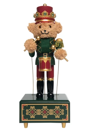 Thumbnail 1: Magical Season 12" Musical Bear Nutcracker 