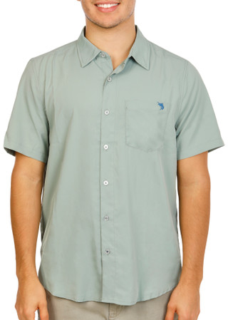 Thumbnail 1: Salt Life Men's Short Sleeve Performance Button Down Shirt 