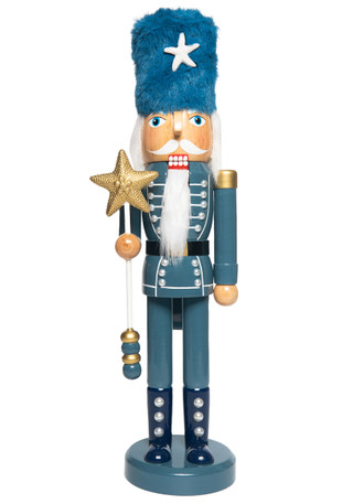 Thumbnail 1: Magical Season 14" Blue Coastal Soldier Nutcracker 