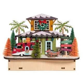 Thumbnail 2: Magical Season 5.5" Laser Cut Beach House 