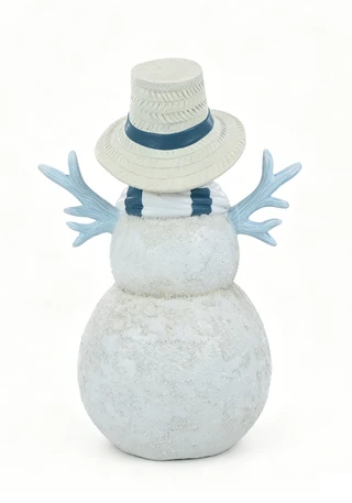 Thumbnail 2: Magical Season 8" Resin Coastal Sand Snowmen 