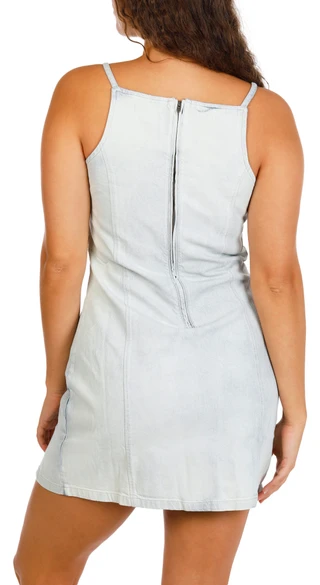 Thumbnail 3: BILLABONG Juniors Jade Saltwashed Denim Dress 