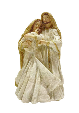 Thumbnail 1: Magical Season 12" Gold & White Nativity Scene 
