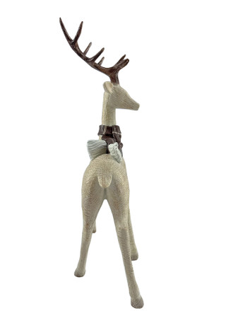 Thumbnail 2: Magical Season 12.5" Resin Standing Woodgrain Deer 