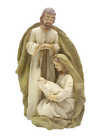 Thumbnail 1: Magical Season 12" Gold Nativity Scene 