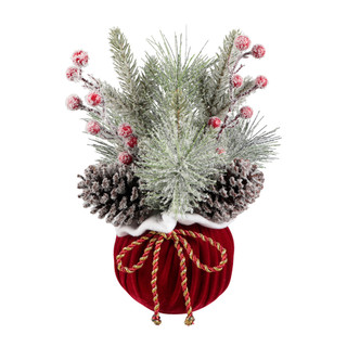 Thumbnail 1: FLORA BUNDA 12.5" Christmas Tree in Gift Bag 