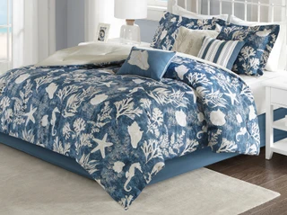 Thumbnail 2: Madison Park Madison Park Cape Cod 7-pc. Comforter Set 