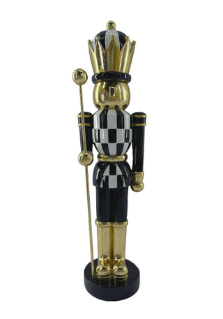 Thumbnail 1: Magical Season 15" Resin Checkerboard Nutcracker 