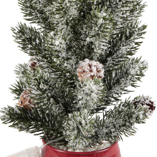 Thumbnail 3: FLORA BUNDA 10.5" LED Frosted Christmas Tree 