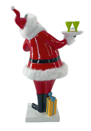 Thumbnail 2: Magical Season 15" Resin Santa with Liquor Bottle 