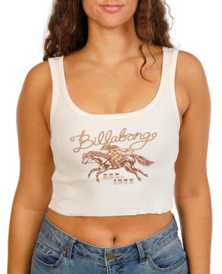 Thumbnail 1: BILLABONG Juniors Sleeveless Logo Print Tank Top 